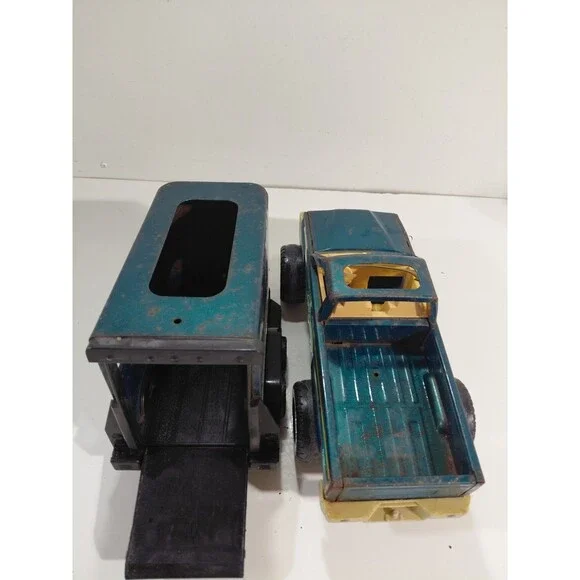 Nylint Pressed Steel Metal Plastic Quarter Horse Champion Pickup Truck & Trailer - Picture 8 of 9